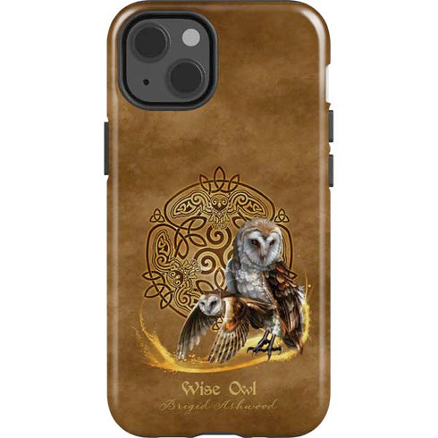 Owl Celtic Knot by Brigid Ashwood iPhone 15 Impact Case